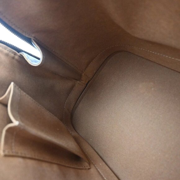 LOUIS VUITTON LV Logo Alma Hand Bag Monogram Leather Brown France M51130 73EF862 - Picture 12 of 15